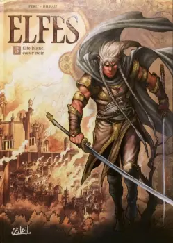 Miniature Elfe blanc, coeur noir