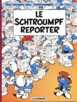 Miniature Le Schtroumpf reporter
